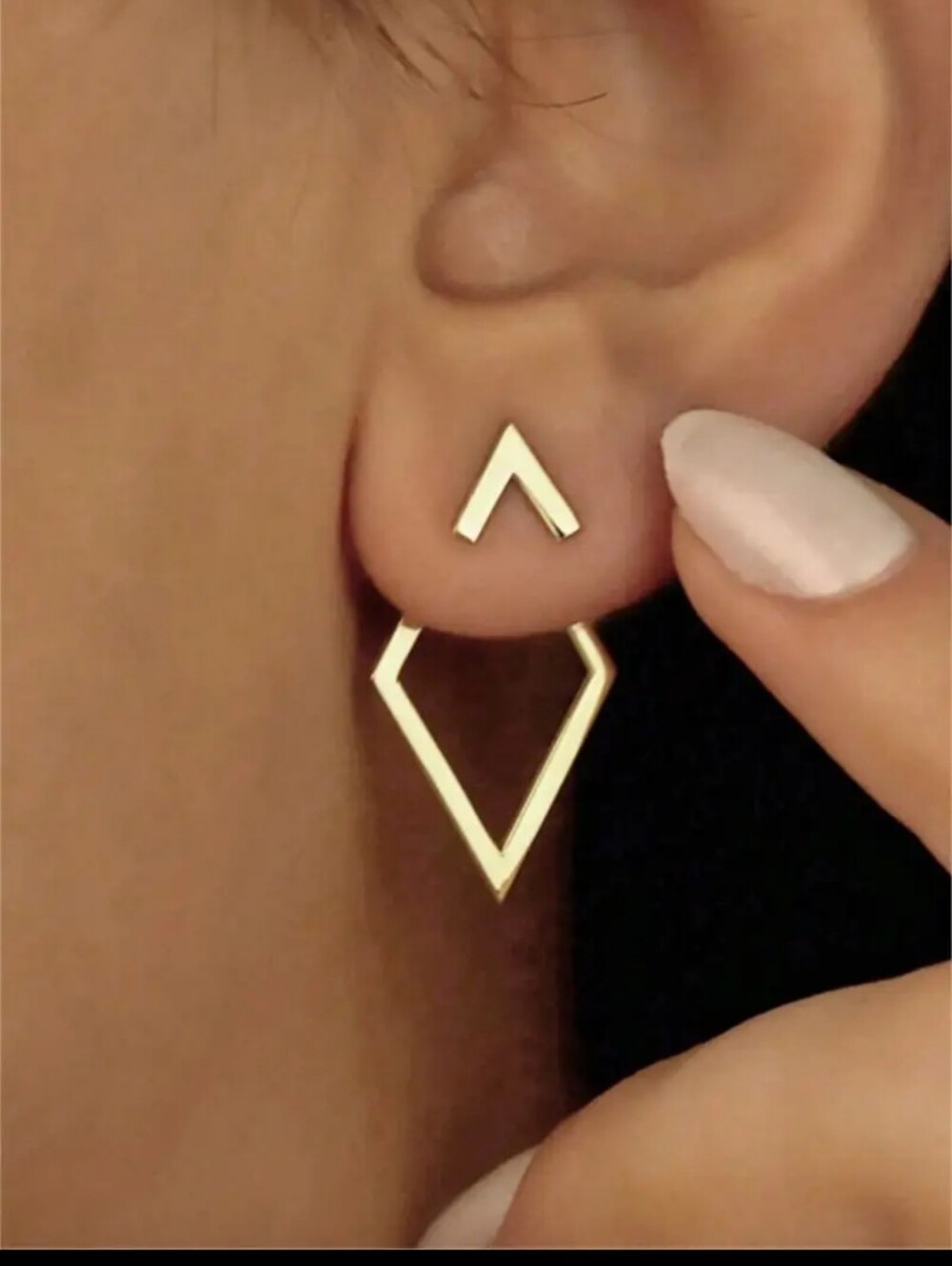 2/16🎈CHOSHILAR Metallic Geometric Shaped Arrow Dangle Earrings